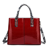 Snake Pattern Platinum Bag - Luxurious and Trendy Handbag