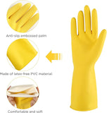 (3 Pairs) A1 Brand Premium Natural Latex Household Gloves: Durable, Eco-Friendly Protection with Superior Grip and Comfort for Everyday Tasks