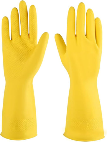 (3 Pairs) A1 Brand Premium Natural Latex Household Gloves: Durable, Eco-Friendly Protection with Superior Grip and Comfort for Everyday Tasks