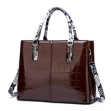 Snake Pattern Platinum Bag - Luxurious and Trendy Handbag