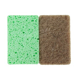 Wood Pulp Dishes Sponge Kitchen Dishwashing Cleaning Scrub Sponge Pack Non-Scratch Cellulose Kitchen Sponge