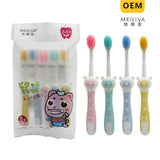 BPA free cute cartoon infant toothbrush soft manual baby training toothbrush gum care teether toothbrush