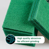 Heavy Duty Scouring Pad 230 x 150 Kitchen Cleaning Abrasive Green Scouring Pad in Bulk Packing