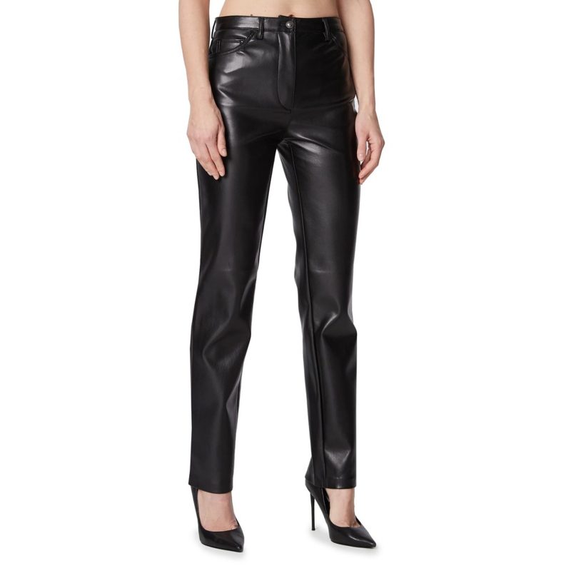 Guess Black Faux Leather Pants