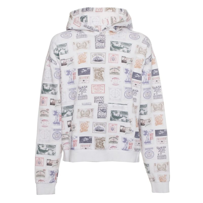Guess Originals All-Over Stamp Print Hoodie