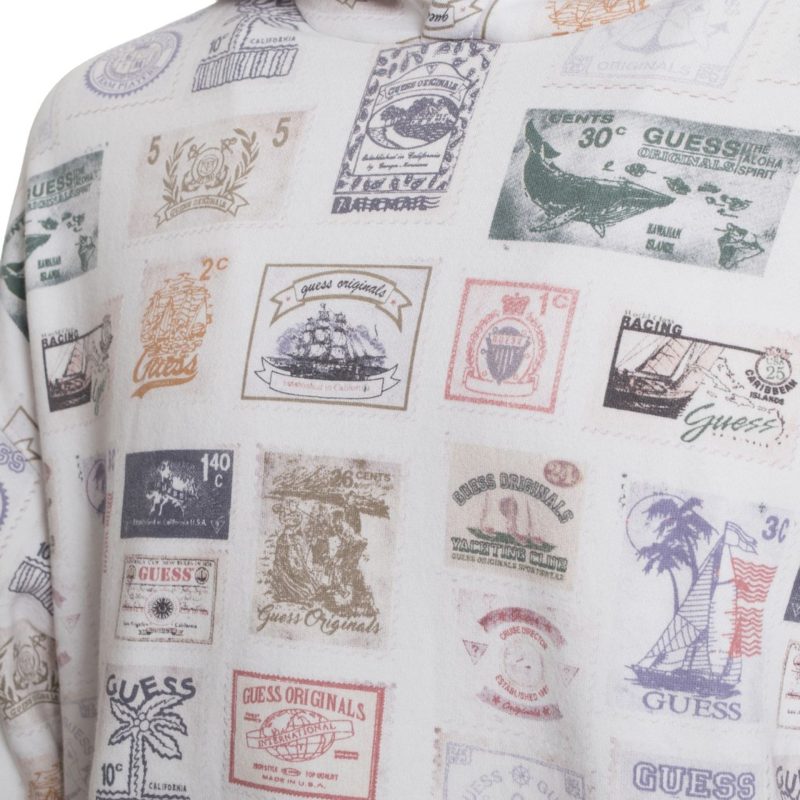 Guess Originals All-Over Stamp Print Hoodie