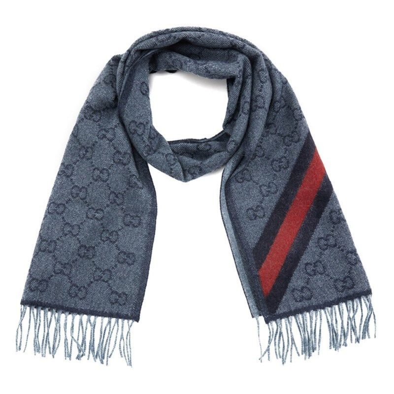 Gucci GG Jacquard Wool Scarf – Signature Elegance