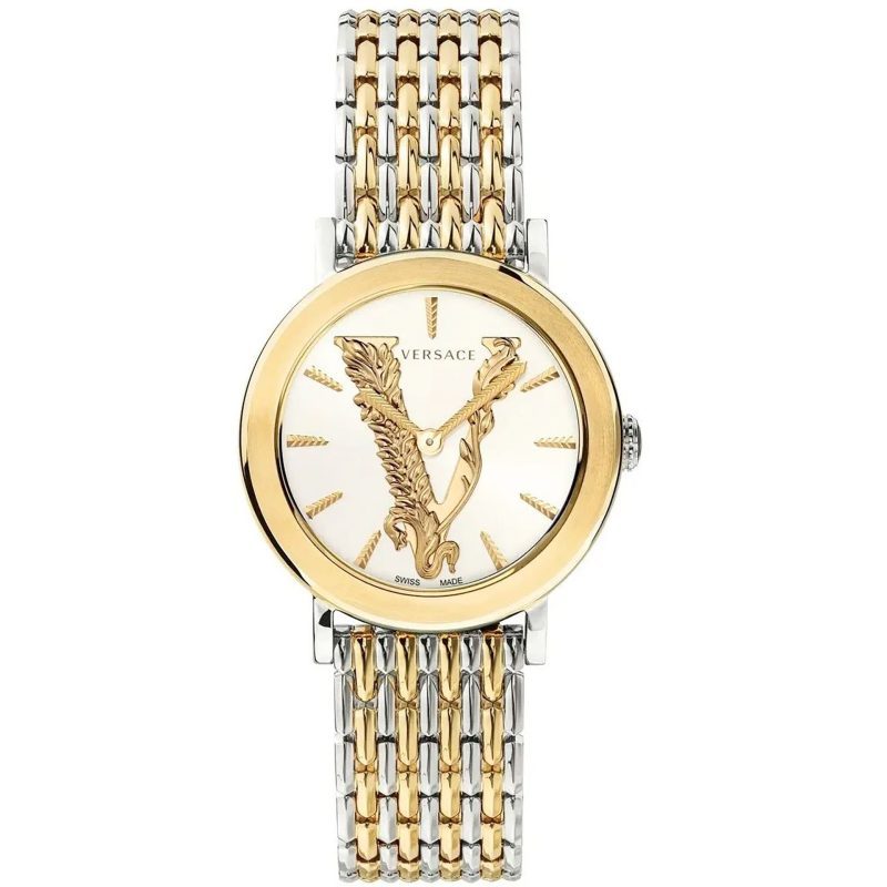 Versace V-Motif Two-Tone Watch