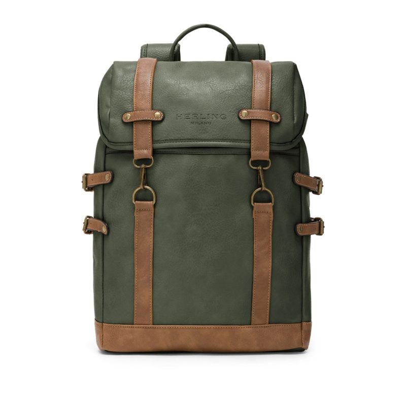 Herling Kieran Olive Travel Rucksack Backpack