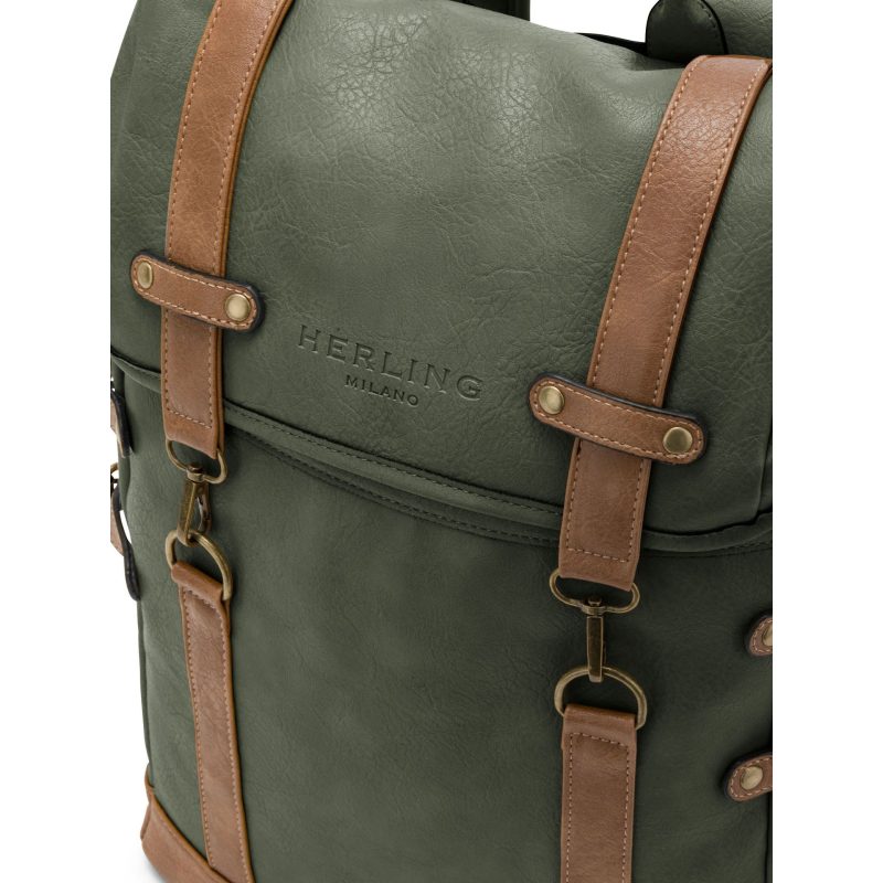 Herling Kieran Olive Travel Rucksack Backpack