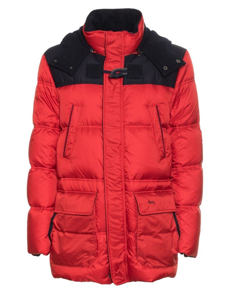 Harmont & Blaine Signature Red-Black Puffer Jacket