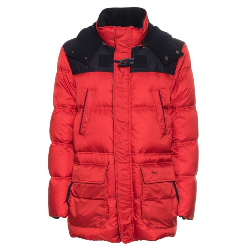 Harmont & Blaine Signature Red-Black Puffer Jacket