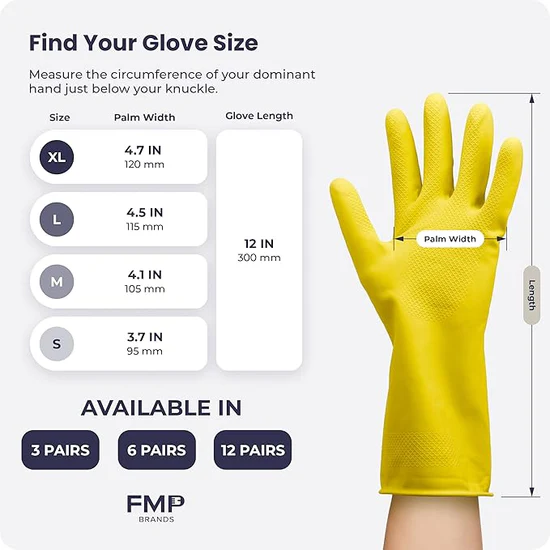 Topfit Premium Rubber Cleaning Gloves
