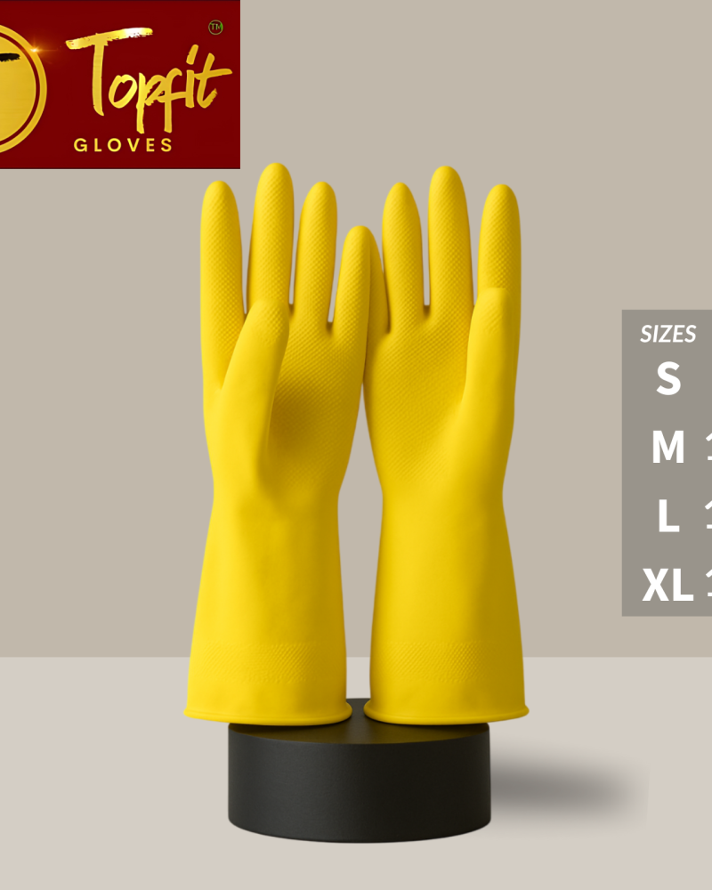 Topfit Premium Rubber Cleaning Gloves