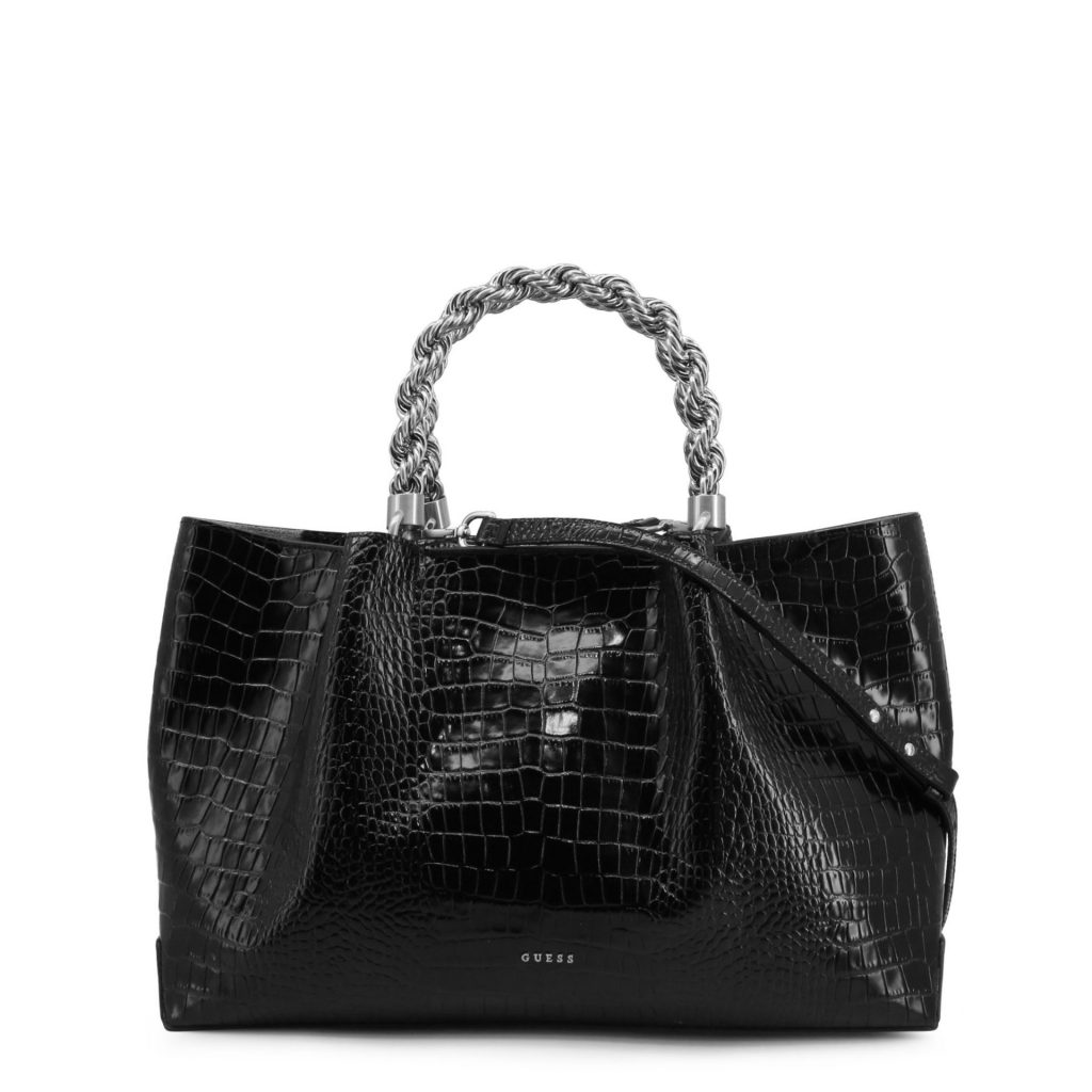 Guess Black Embossed Leather HandBag