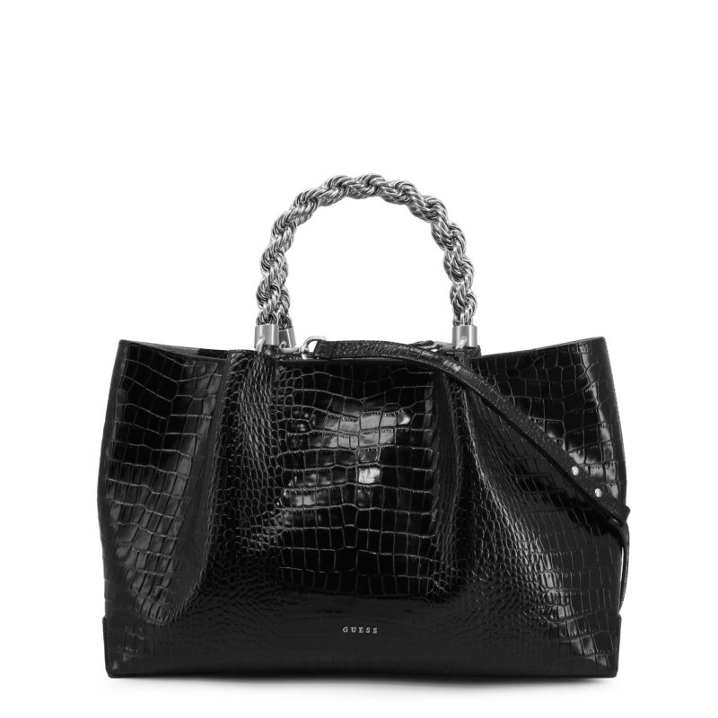 Guess Black Embossed Leather HandBag