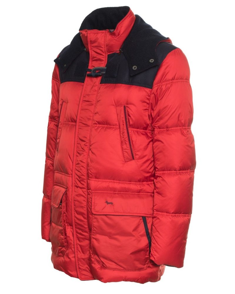 Harmont & Blaine Signature Red-Black Puffer Jacket