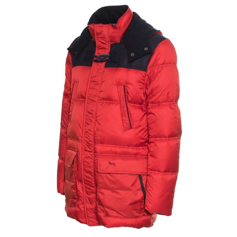 Harmont & Blaine Signature Red-Black Puffer Jacket