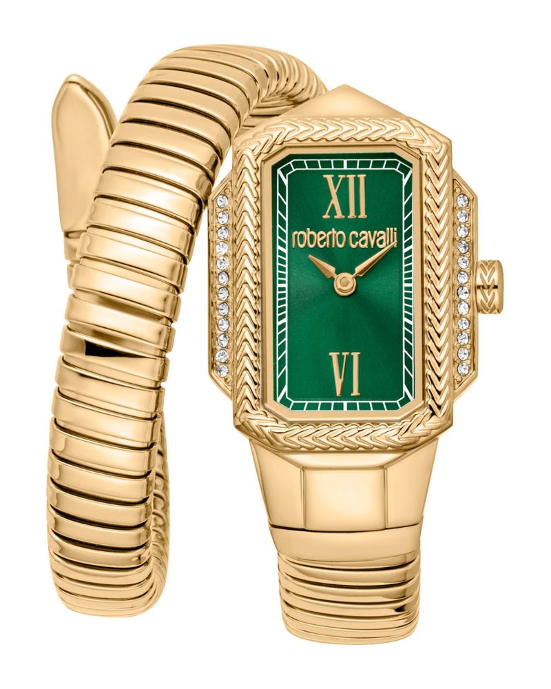 Roberto Cavalli Serpente Green Dial Luxury Women’s Watch