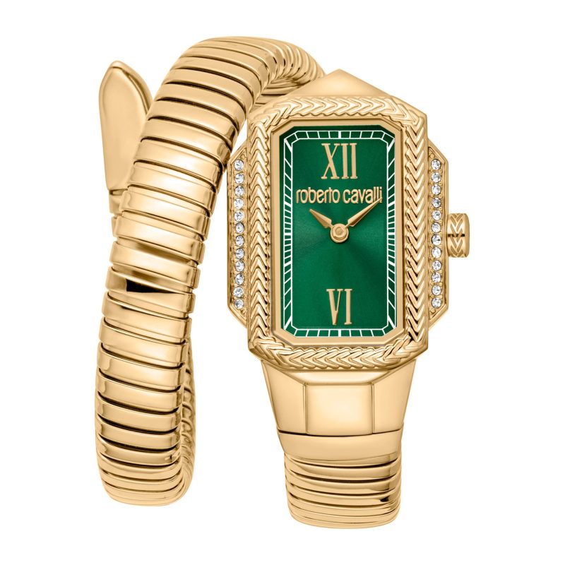 Roberto Cavalli Serpente Green Dial Luxury Women’s Watch