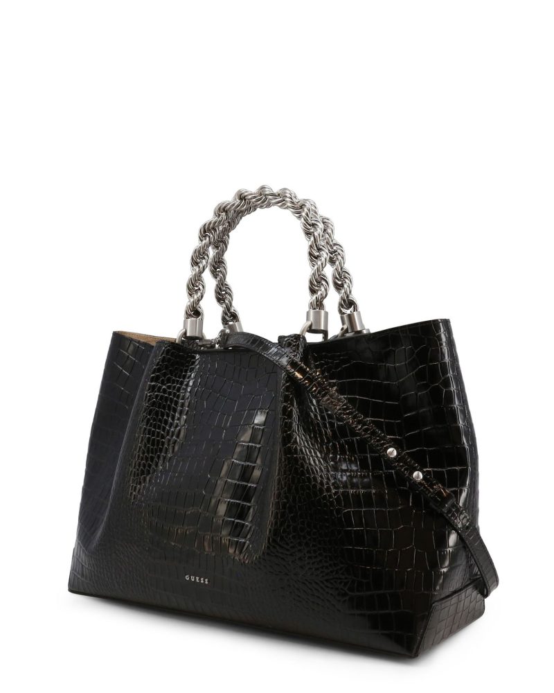 Guess Black Embossed Leather HandBag