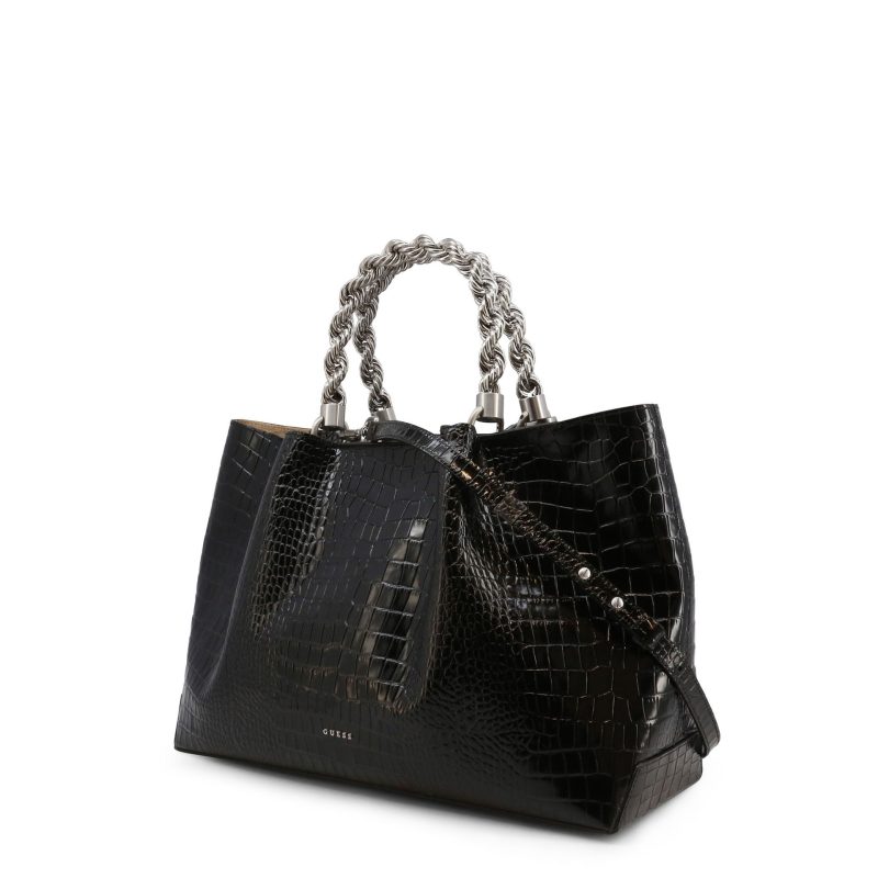 Guess Black Embossed Leather HandBag