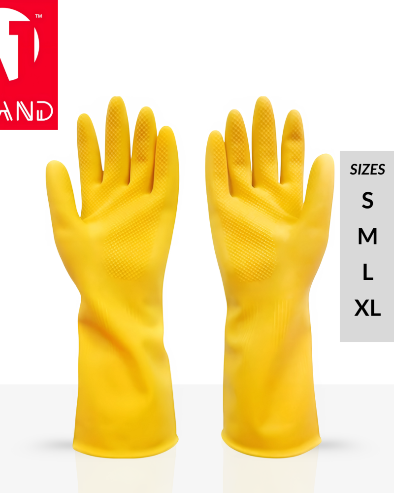 A1 Premium Reusable Latex Cleaning Gloves