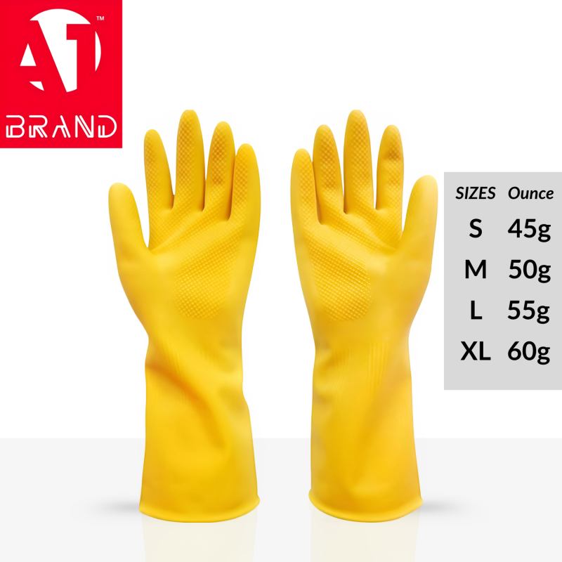A1 Premium Reusable Latex Cleaning Gloves