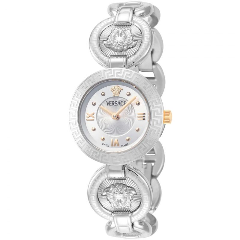 Versace Silver Greca Ladies Watch