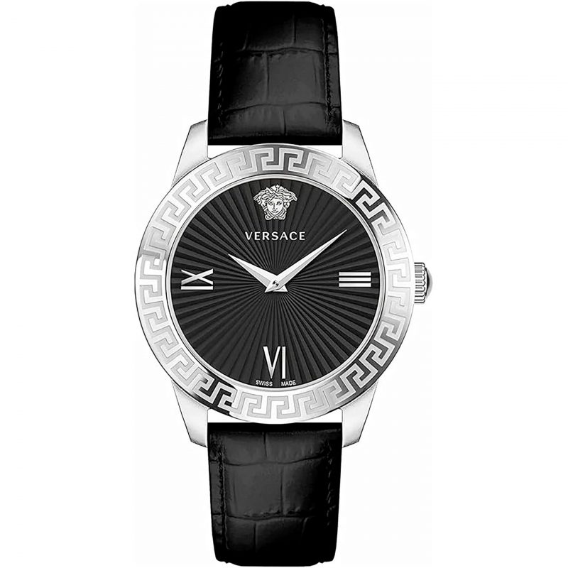 Versace Black Greca Signature Watch