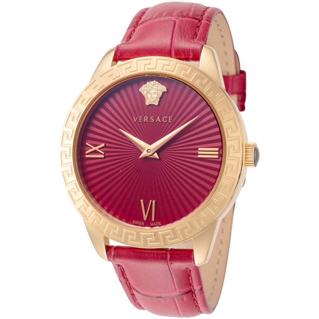 Versace Red Greca Signature Watch