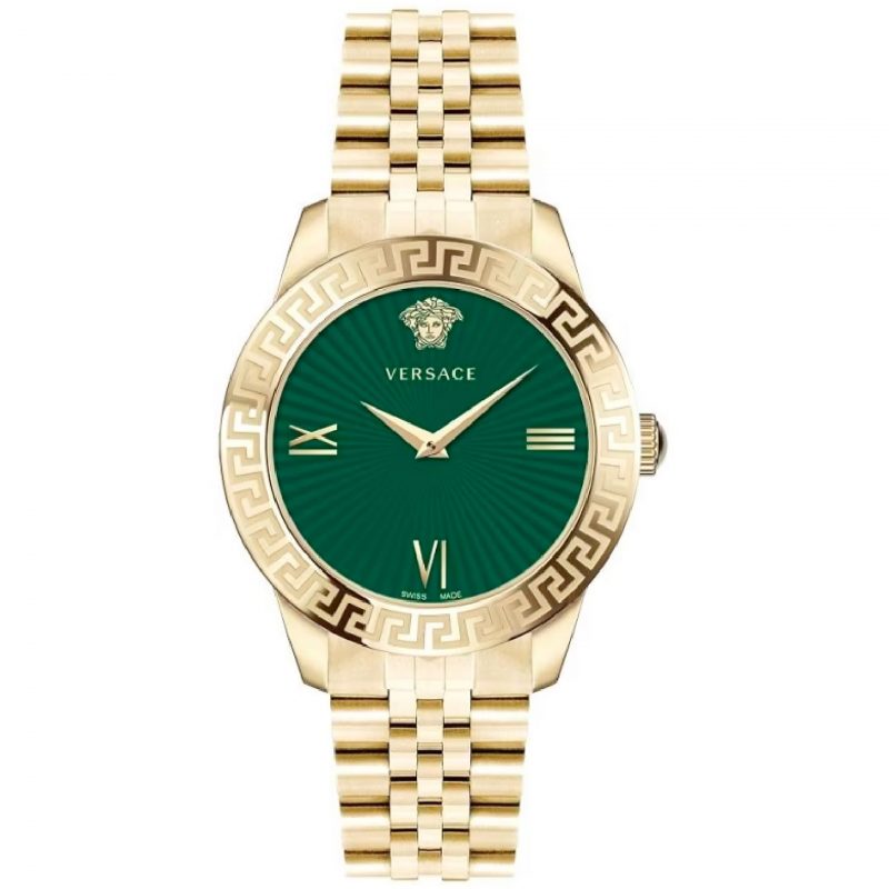 Versace Gold & Green Roman Dial