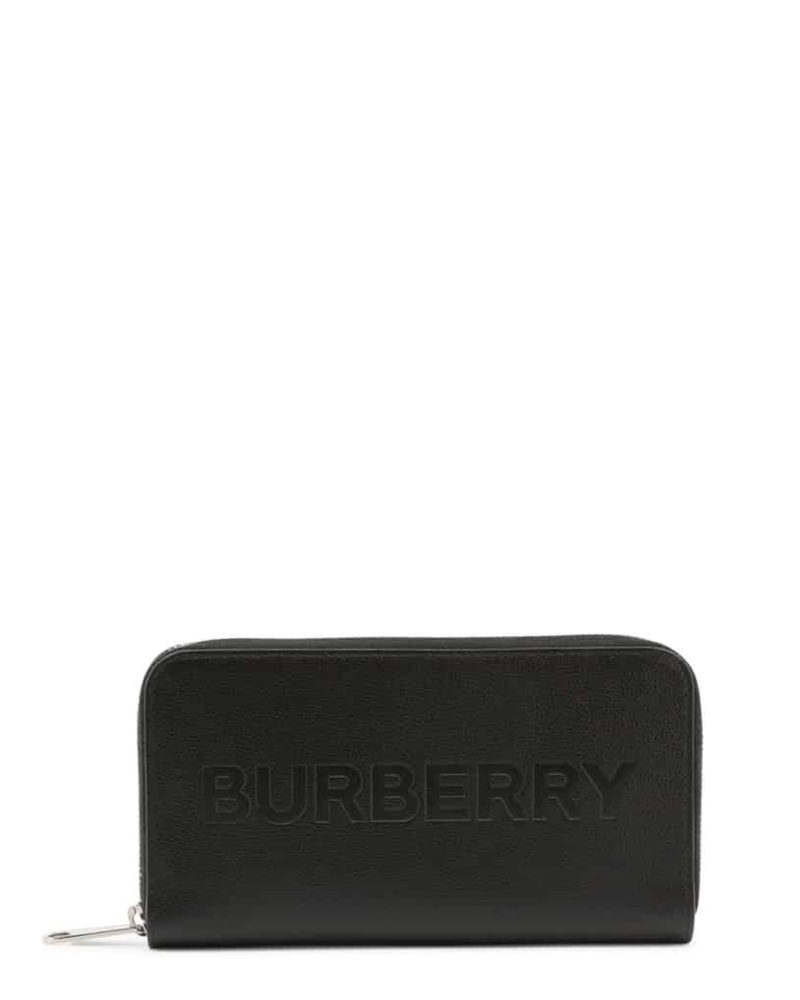 Burberry Black Continental Zip Wallet