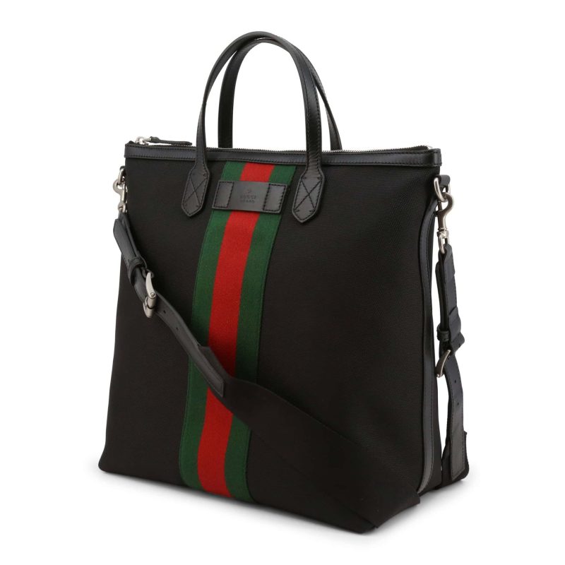 Gucci Ophidia Black Canvas Tote Bag