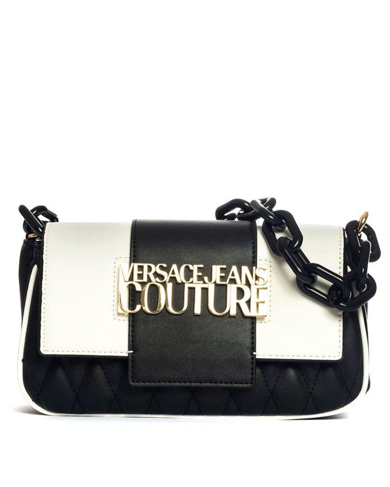 Versace Jeans Couture Quilted Color-Block Shoulder Bag