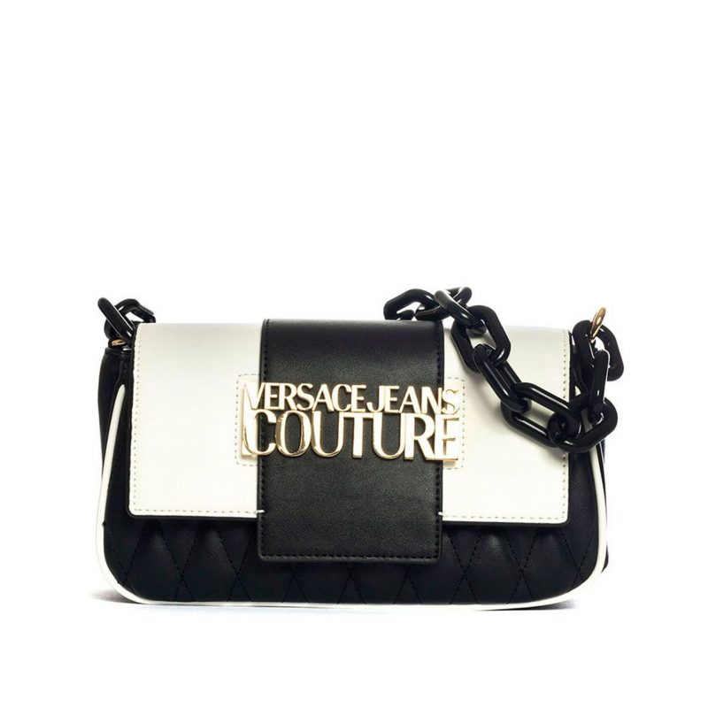 Versace Jeans Couture Quilted Color-Block Shoulder Bag