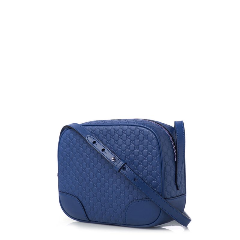 Gucci Blue Microguccissima Leather Camera Bag