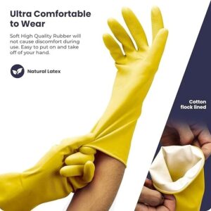 A-1 Household Kitchen Cleaning Dishwashing 5 Glove Pairs LARGE(5 Pairs)
