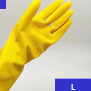 Topfit Reusable Household Dishwashing Latex Cleaning Gloves (4 pairs) LARGE